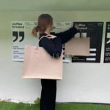 Модный вместительный и большой шоппер, сумка через плечо, в корейском стиле, делается под заказ, с печатью вашего логотипа