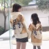 Trang phục cha mẹ trẻ em Quần áo nữ phong cách nước ngoài mùa thu đông 2019 cô gái thủy triều mới Hàn Quốc thời trang lỏng áo len mùa thu áo len mùa thu - Trang phục dành cho cha mẹ và con