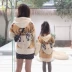 Trang phục cha mẹ trẻ em Quần áo nữ phong cách nước ngoài mùa thu đông 2019 cô gái thủy triều mới Hàn Quốc thời trang lỏng áo len mùa thu áo len mùa thu - Trang phục dành cho cha mẹ và con