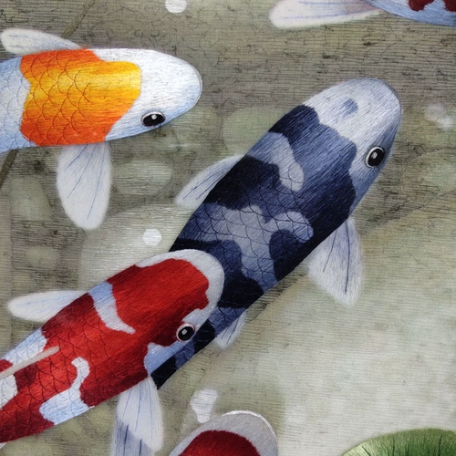 Бутик из вышивки Хунан Девять рыбей картин девять красивые благословения