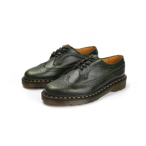 Martens, японские низкие кожаные туфли подходит для мужчин и женщин для отдыха для кожаной обуви, воловья кожа