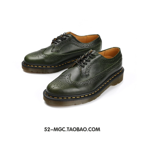 Martens, японские низкие кожаные туфли подходит для мужчин и женщин для отдыха для кожаной обуви, воловья кожа