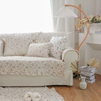 Свежий розовый диван на четыре сезона, универсальная ткань, хлопковая нескользящая летняя подушка, в американском стиле