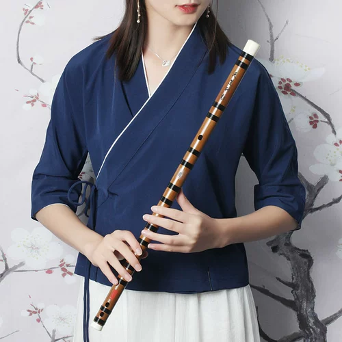 伶吟 Профессиональная флейта G Туна бамбуковая флейта начинает горький бамбук играет с нулевым студенческим входом в древний стиль Flute инструмент.