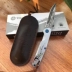 Dao mini Damascus thép gấp dao ngoài trời mini cầm tay EDC chìa khóa dao cầm tay bỏ túi - Công cụ Knift / công cụ đa mục đích