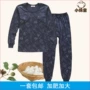 Giải phóng mặt bằng tăng tuổi trung niên và tuổi Qiuyi Qiuku phù hợp với đồ lót nam cotton cotton ấm áo cotton đồ bộ mặc nhà cao cấp hàn quốc