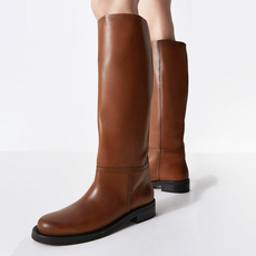 Западные Boots 高筒不过膝靴子大筒围西部靴长靴