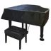 PU da bìa cao grand piano nhỏ gọn dày bông hình vuông nhỏ đàn piano bụi che chống thấm nước bảo vệ tay - Bảo vệ bụi