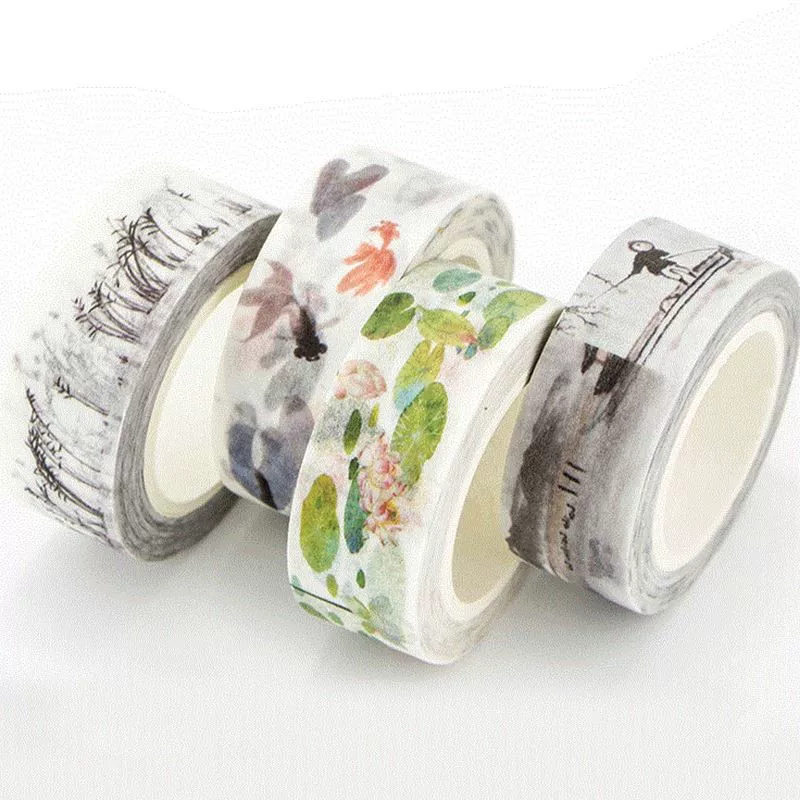[DIY винтажный ретро китайский стиль маскирующей ленты Lovely]