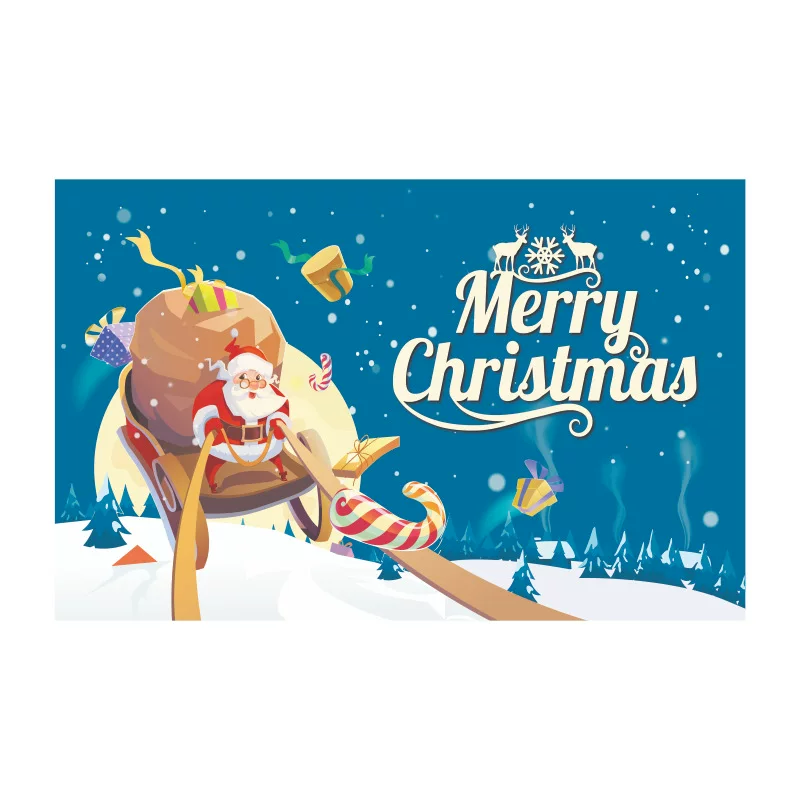 Рождественский баннер Merry Christmas, декоративная атмосфера фона тканевый фон для сцены, 1.8 метра, специальное оформление для торговых центров и мероприятий