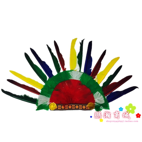 Hyeperical Dress Clothing, потому что индийская шляпа с индийским перьев шляпу с шарикой индийской шляпы Нагани