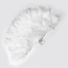 Декоративный веер 网红洛丽塔羽毛扇子仙气古风女旗袍走秀折扇抖音直播舞蹈扇50*30