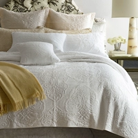 Giường bao gồm ba mảnh hai mặt bông- phong cách quilting là trắng American- phong cách bầu không khí đơn giản đôi để tăng bụi che bộ ga giường đẹp