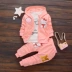 Mới bé gái 0 bộ đồ hoạt hình 1-3 tuổi 6 trẻ sơ sinh 2018 mẫu mùa xuân khóa kéo phù hợp với áo ba lỗ quần yếm cho bé gái Phù hợp với trẻ em