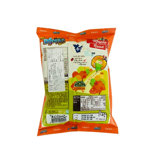 Южная Корея импортировала закуски корона Клиан Оберток Сироп кукурузный хрустящий пшеничный зерно, фрукты с пыхтными закусками