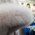 2018 chống mùa phụ nữ mới của fox fur collar tóc bóng dày lên trên đầu gối màu hồng xuống áo khoác nữ áo dài