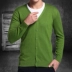 V-cổ cardigan áo len nam áo len cashmere áo len dài tay Hàn Quốc áo giản dị hoang dã kích thước lớn áo len mỏng