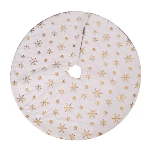 Белое сиденье, бархатный ковер, рождественский фартук, со снежинками