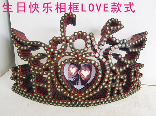 Bullet Shell Crafts День рождения счастливая любовь фото кадра 03/95 ручной работы может настроить подарки военных любовных