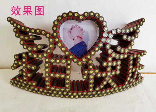 Bullet Shell Crafts День рождения счастливая любовь фото кадра 03/95 ручной работы может настроить подарки военных любовных