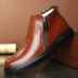 Giày cotton mùa đông cho nam chất liệu len cao để giúp giày cotton thông thường cho nam có đế dày chống trượt lông một đôi giày nam shop giày nam hàng hiệu Giay cao