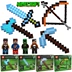 Minecraft trò chơi thế giới của tôi xung quanh kim cương thanh kiếm đồ chơi thanh kiếm bong bóng mô hình vũ khí công cụ ngọn đuốc - Game Nhân vật liên quan