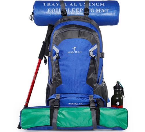 Вместительная и большая сумка для путешествий, рюкзак для скалозалания подходит для мужчин и женщин, спортивный ранец подходит для пеших прогулок, водонепроницаемая сумка, надевается на плечо
