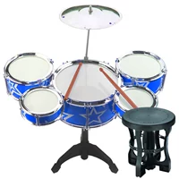 Синие большие пять барабанов (обновленная версия)+стул
