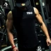 Cơ bắp Vương Quốc cơ bắp tập thể dục dog brother vest thể thao đào tạo không tay trùm đầu vest vest nam ao thun the thao Áo thể thao