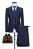 Người đàn ông béo của kích thước lớn phù hợp với thiết lập ba mảnh mỏng 6XL trung niên hai- nút phù hợp với phù hợp với chú rể áo cưới nam Suit phù hợp