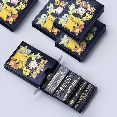 Карточная игра, неоновая цветная настольная игра, Покемон