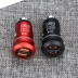 VPB Car Charger bật lửa một cho hai với kép USB điện thoại di động vòng kim loại phổ biến chỉ số thông minh 3.1a - Phụ kiện điện thoại trong ô tô kẹp điện thoại xe hơi Phụ kiện điện thoại trong ô tô