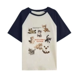 Летняя ретро брендовая футболка с коротким рукавом для влюбленных, в американском стиле, оверсайз