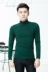 Hàn Quốc phiên bản của thủy triều của nam giới chặt chẽ áo len đáy áo mùa thu và mùa đông màu rắn cổ áo len nam mỏng nửa cổ áo len Áo len