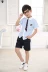 Quần áo trẻ em cotton phù hợp với quần áo mẫu giáo mùa hè Phiên bản Hàn Quốc của đồng phục học sinh tiểu học mùa hè Trang phục gió Anh - Đồng phục trường học / tùy chỉnh thực hiện Đồng phục trường học / tùy chỉnh thực hiện
