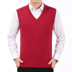 Len vest nam mùa thu và mùa đông mô hình người đàn ông trung niên và cũ của nam giới áo ghi lê áo len cha casual áo ghi lê Dệt kim Vest