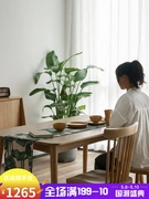 Bàn ăn gỗ rắn Bắc Âu nhà nhỏ căn hộ phong cách Nhật Bản nội thất gỗ sồi đơn giản kết hợp bàn ăn gỗ hiện đại - Nội thất văn phòng