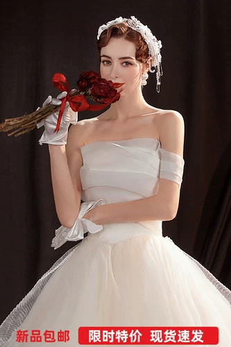 Свадебное платье, сексуальная приталенная сумка на одно плечо для принцессы для невесты, французский стиль