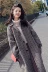 Áo len sang trọng trong phần dài nữ Hàn Quốc phiên bản của houndstooth gió Hepburn 茧 retro retro mỏng len áo khoác sinh viên