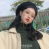 New net red Fan Zhiqiao kính retro văn học hollow kim loại dày khung gương phẳng chuỗi ngọc trai cận thị nữ