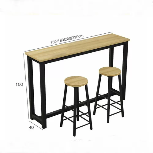 Nordic Modern Bar Table и стул Комбинированные Домашний Длинный столик батон