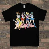 Spot Hamage Tees Sailor Moon Beauty Sailor Sailor Water Water Bingyue Окучите дань T Short -Slee