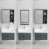 Hiện đại đơn giản không gian bằng nhôm tủ phòng tắm nhà vệ sinh nhà vệ sinh chậu nhà vệ sinh kết hợp với bồn rửa bồn vệ sinh ao hồ lavabo góc nhỏ vòi nước lavabo inox 304 