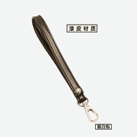 Черная патентная кожаная серебряная белая крюк