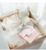 Hộp quà cho bé sơ sinh chào đời trăng tròn tuổi tặng quà công chúa cotton phù hợp với mùa xuân hè nữ Hàn Quốc - Bộ quà tặng em bé
