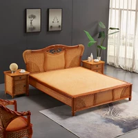 Мебель Tengmu Индонезийская кровать тапо лодочная кровать большая кровать кровать кровать двуспальная кровать пешеходная кровать 1,8 метра юго -восточной Азии