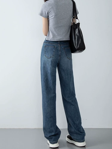 Джинсы, летние ретро штаны, высокая талия, подходит для подростков, коллекция 2023, по фигуре, свободный крой