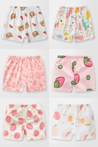 Хлопковые штаны для девочек, детские шорты, летняя тонкая летняя одежда, 3 мес., свободный крой, 1 лет, детская одежда