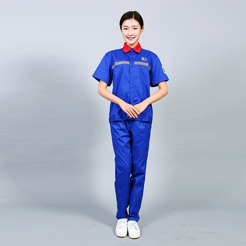 Летняя тонкая антистатическая летняя одежда для работы, короткий рукав