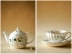 [Bốn bộ quần áo] màu xanh lotus flower mùa cà phê Tiếng Anh trà đen trà chiều trà hoa thiết bị xương cao trung quốc vườn